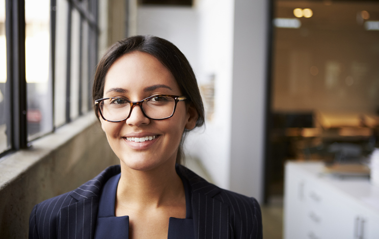 woman smiling