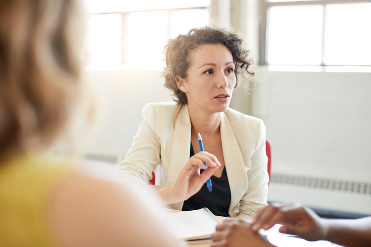 woman in meeting